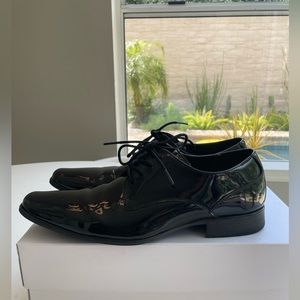 Calvin Klein patent leather dress shoes Sz US 10